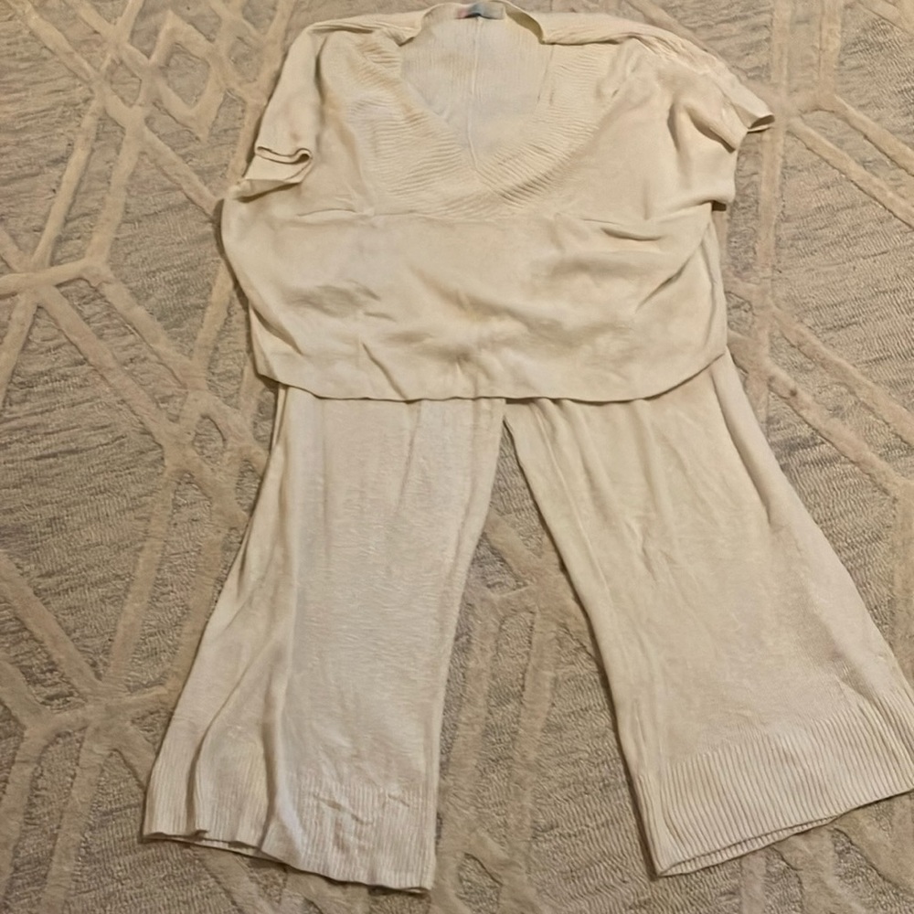 Free people cream beach set size L